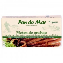 Filetes de anchoa en AOVE BIO 50 gr PAN DO MAR
