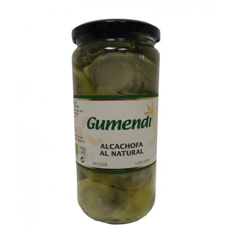 Alcachofas al natural BIO tarro cristal 400 gr Gumendi