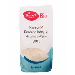 Harina centeno integral BIO 500 gramos, Granero Integral