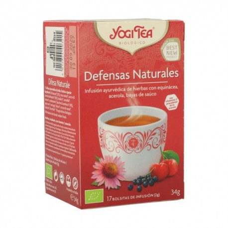 Yogi Tea BIO defensas naturales, 17 bolsitas