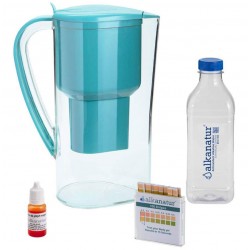 JARRA AGUA ALKANATUR DROPS+BOTELLA+INDICADOR PH+TIRAS REACTIVAS