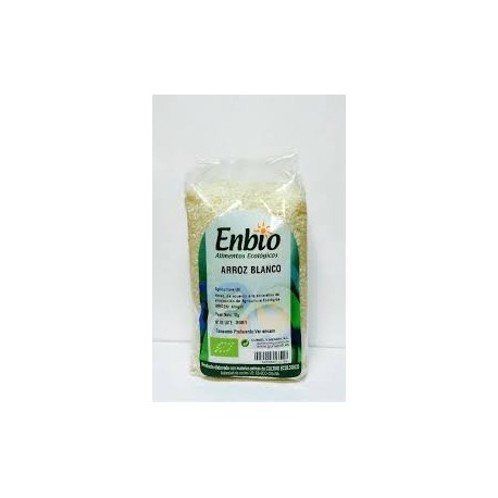 Arroz redondo blanco BIO, 1 kg. ENBIO