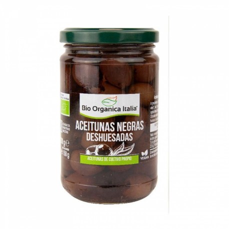 Aceituna Negra Deshuesada Bio Orgánica Italia 280 grs.