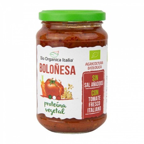 Salsa de Tomate Boloñesa Vegana Bio Orgánica Italia 325 ml.