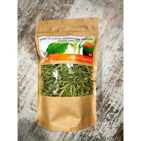 Stevia BIO hoja selecta fina en hojas 70 grs., MYCONATUR
