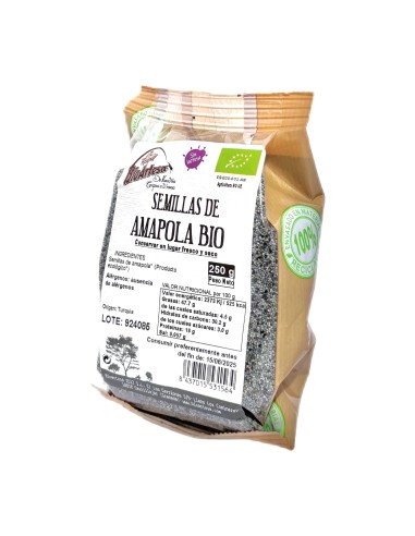 Semillas amapola 250 grs. ECO Bioartesa