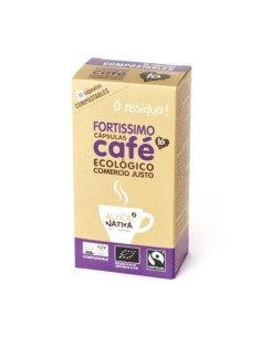 Capsulas ecológicas biodegradables de café Fortissimo BIO 10 uds. Comercio Justo Alternativa3