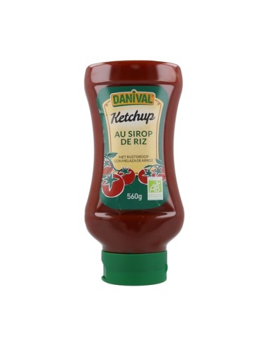 Ketchup Bio sin azúcar 560 grs. Danival