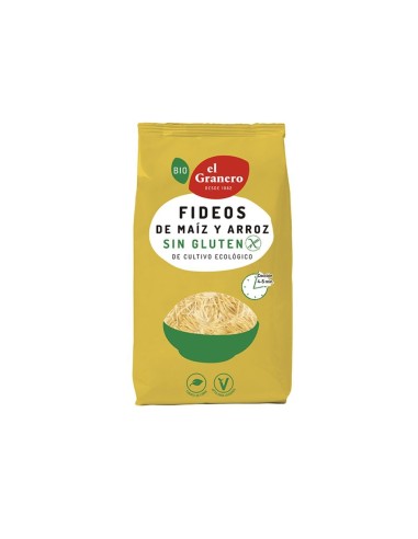 Fideos de maiz y arroz BIO 500 grs. Granero Integral