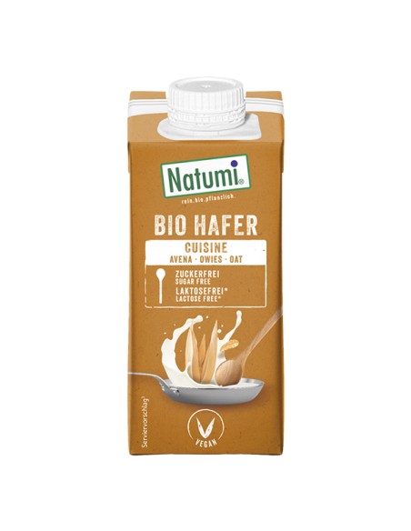 Crema de avena BIO para cocinar 200 ml. Natumi