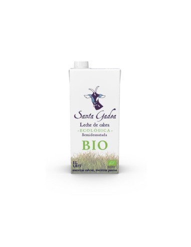 Leche de cabra semidesnatada ECO 1 lt. Santa Gadea