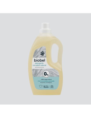 Comprar Detergente lavadora sin perfume ECO 1.5 litros Biobel - BIOENCASA