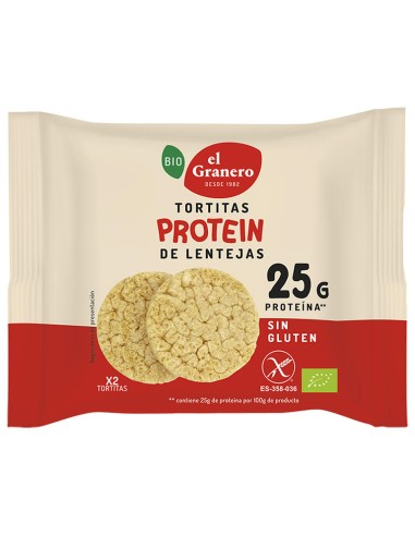 Comprar Tortitas protein de lentejas ECO sin gluten FACE 22 grs. Granero Integral - BIOENCASA