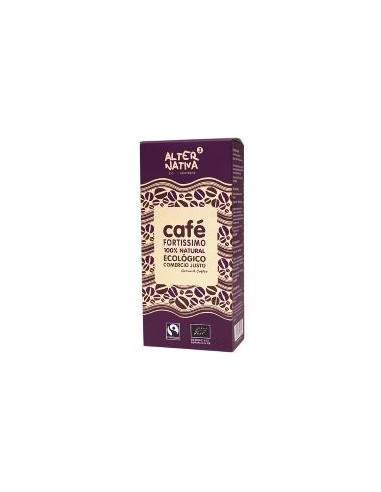 Comprar Cafe molido Fortissimo BIO 250 grs.  Comercio Justo Alternativa3 - BIOENCASA
