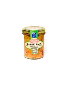 Comprar Salmon salvaje en AOVE BIO tarro cristal 195 grs. Pesasur - BIOENCASA