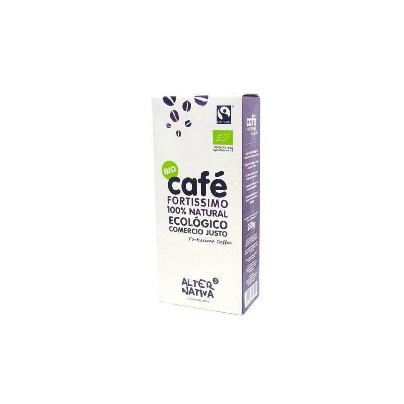Cafe molido Fortissimo BIO 250 grs. Comercio Justo Alternativa3 - Bioencasa