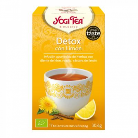 Yogi Tea BIO Detox con limón, 17 bolsitas